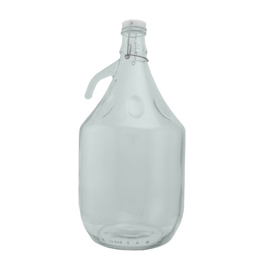 Gallon glass demijohn - gallon, (5l)