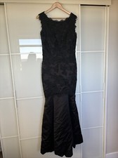 JJ House Black Fishtail Formal Evening Dress 10