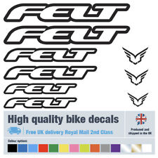 Felt bike decals labels with