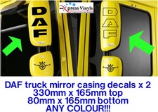 Mirror casing decals for - for, daf