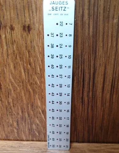 Watchmakers seitz pivot gauge - watchmakers,