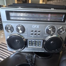 QFX Silver Boombox AM/FM/SW