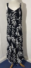 BHS Size 16 Dress Black/White