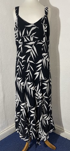 Bhs size dress black - 16, black/white