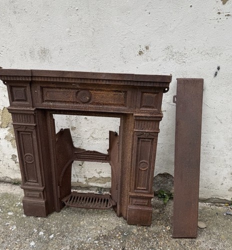 Antique cast iron fire - iron, place