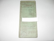 FBD 359 1949 Triumph 2000 Renown Vintage Green Buff Log Book Registration