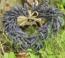 Lavender Heart Wreath