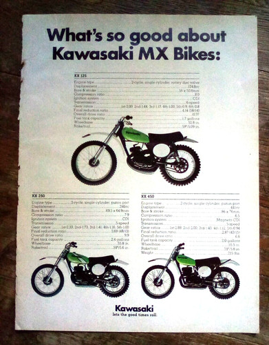 1974 kawasaki bikes - 1974, mx