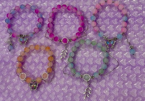 Homemade charm bracelets - homemade,