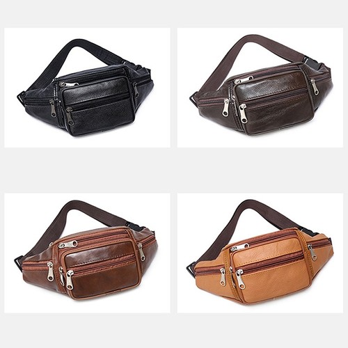 Real genuine leather bum waist - real,