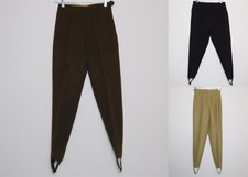 3 Pcs Vintage Women's 1950s Jack Winter Tan Black & Beige Stirrup Pants 22-30