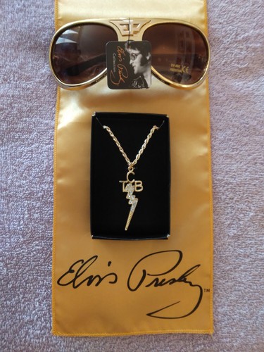 Elvis presley tcb gold plated - presley,