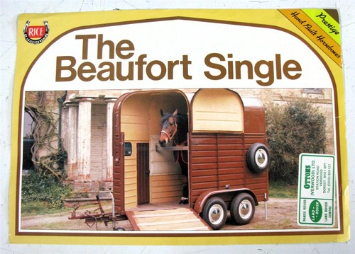 Rice beaufort single horsebox - beaufort,