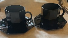 Black Glass Octagonal French