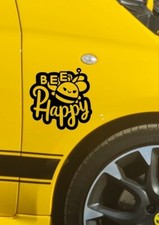 2 x Bee Happy Bumble bee vinyl