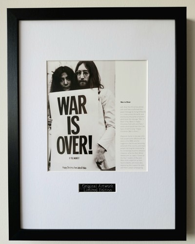 John lennon framed - lennon, rare