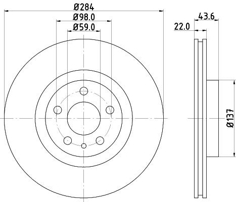 Mintex brake disc set - mintex,
