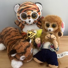  Tiger Lion Soft Toy Bundle Animotsu Keel Toys PMS Mumbai Buddies