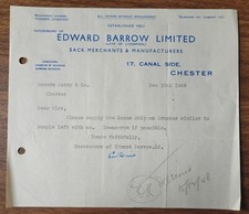 1948 Edward Barrow Ltd, Sack