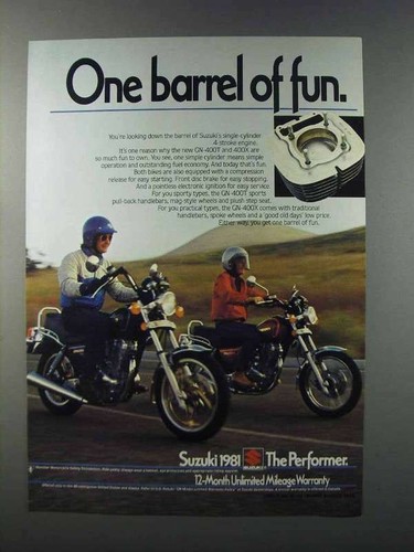 1981 suzuki 400t and - gn-400t,