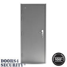 Steel security door with - security,