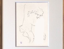 Jean Cocteau Drawing Nude Male
