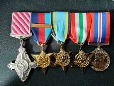 Bomber Command Replica WW2 Medal Set Service Cross Defence Medal Distinguished