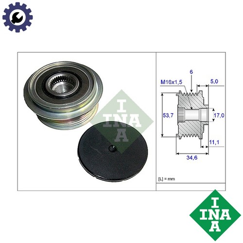 Alternator freewheel clutch - freewheel,