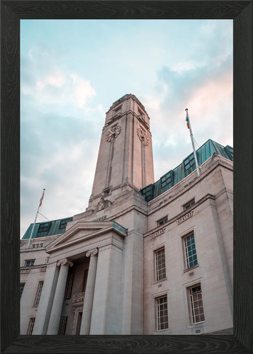 Tower clock framed wall art - wall,