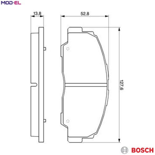 Brake pad set disc - set, 986