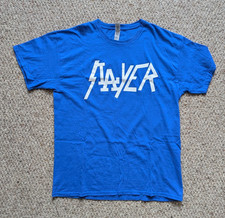 SLAYER LA Tee Shirt Large Blue