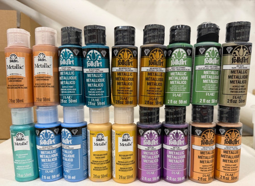 Folkart metallic acrylic paint - folkart,