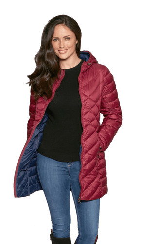 Burgundy lightweight down - 90%,