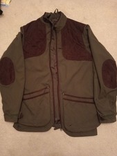 Seeland Wenlock Men's Shooting Coat Size 50 Large Green Waterproof Breathable 