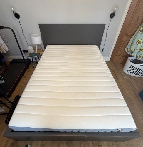 Ikea malm grey standard double - malm,