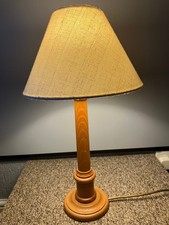 Turned wood candle stick style