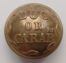 Victorian 6th Dragoon Guards Carabiniers Large 25.3mm Button by Firmin & Sons
