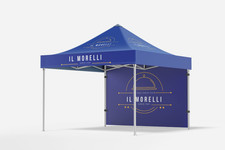 Commercial Gazebo with Custom Print - Back Print 3m x 3m