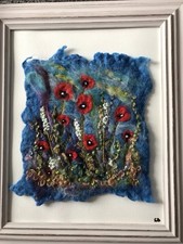 Textile Wet Felted And Hand