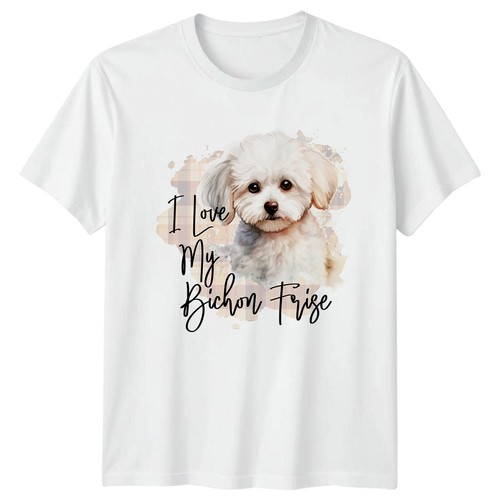 Love bichon frise t - love, t-shirt