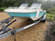 Speed Boat / Speedboat /Project Complete With Trailer and Evinrude 48HP Outboard