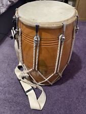 Junior Dhol Drum - Leather Bass & Treble - Strap, Bag Sticks Included