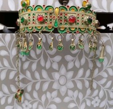 Vintage Kabyle Head dress Ethnic  Algeria North Africa Tribal custom ceremonial