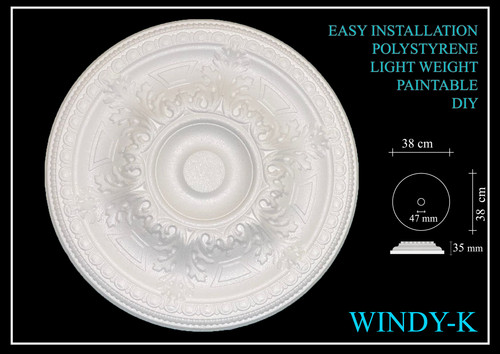 Polystyrene ceiling rose - polystyrene,