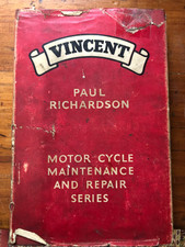 VINCENT BY PAUL RICHARDSON HARDBACK BOOK NOT A COPY , HANDBOOK REPAIR BOOK