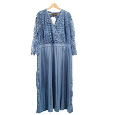Ash Blue Pleated Little