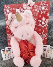 Unicorn 🦄  Pajamas Soft Case Gift Set Christmas Stocking Filler With Hair Acces