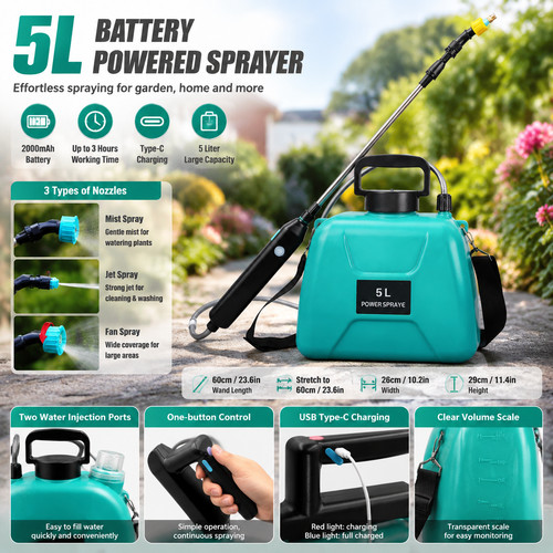 Battery powered sprayer 5l - 5l,