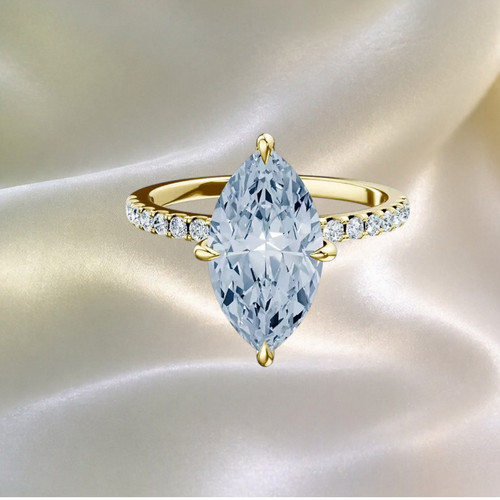 14k yellow gold lab - yellow, grown