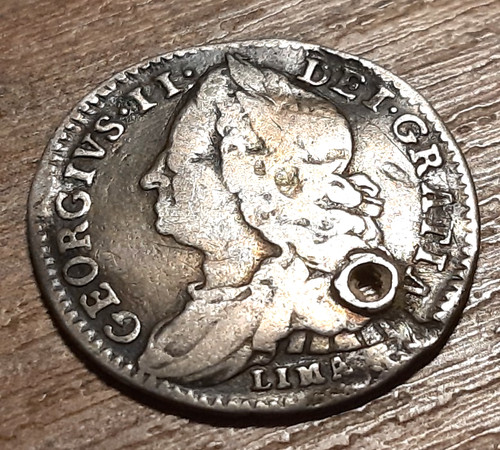 George silver lima sixpence - silver,